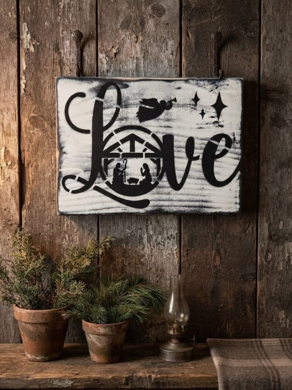 Christmas Wooden Wall Decor